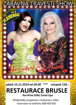 Travesti Show - Česká Lípa- Česká Lípa -Restaurace Brusle, Barvířská 2690, Česká Lípa
