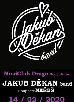 Koncert Jakuba Děkana- Nový Jičín- Jakub Děkan je liberecká ikona tuzemské hudební scény -MusiClub Drago, Hřbitovní 1097/24, Nový Jičín