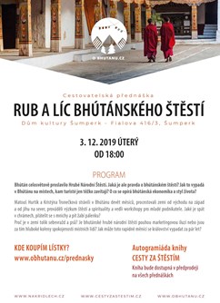 Rub a líc bhútánského štěstí - Šumperk- Šumperk -Dům Kultury, Fialova 416/3, Šumperk