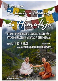 Za hipíky a buddhisty do Himálaje (Sebastian Prax)- Praha -Kavárna dobrodruha, Seifertova 4, Praha