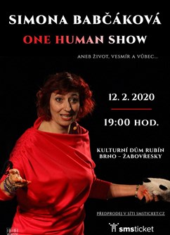 Simona Babčáková - One Human Show- Brno -KD Rubín, Makovského náměstí , Brno