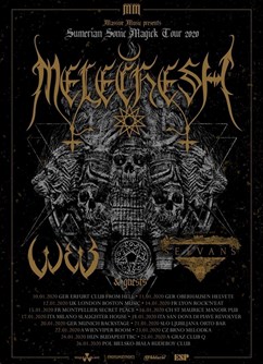 Melechesh, W E B, Selvans- koncert v Brně -Melodka, Kounicova 20/22, Brno