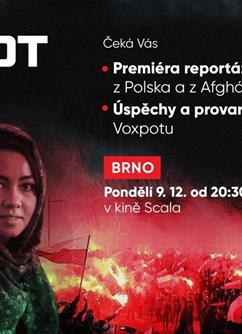VOXPOT slaví 1 rok & Premiéra nových reportáží v Brně- Brno -Univerzitní kino Scala, Moravské náměstí , Brno