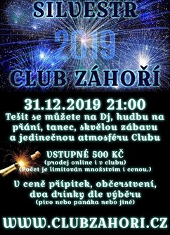 Silvestr 2019 v Club Záhoří- Prostějov -Club Záhoří, Dr. Horáka 1344/19a, Prostějov
