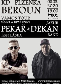 Pekař & Děkan - Vamous Tour- koncert v Berouně -KD Plzeňka, Plzeňská 228/83, Beroun