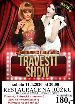 Zábavná Travesti Show- Hradec Králové -Restaurace Na Růžku, Havlíčkova 425/14, Hradec Králové