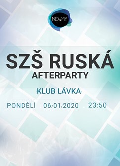 AfterParty - SZŠ Ruská- Praha -Klub Lávka, Novotného lávka 201/1, Praha