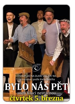 Bylo nás pět- Mladá Boleslav -Divadýlko na dlani, Dukelská 1093, Mladá Boleslav