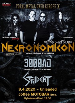 Necronomicon /GER/, 3000AD /NZ/, Strident /IL/- Brno -Unleaded coffee, Hybešova 46, Brno Necronomicon /GER/, 3000AD /NZ/, Strident /IL/- Brno -Unleaded coffee, Hybešova 46, Brno