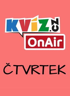 Chytrý Kvíz OnAir (čtvrtek 26/3)- Online -Chytrý kvíz.cz, celá ČR, Online