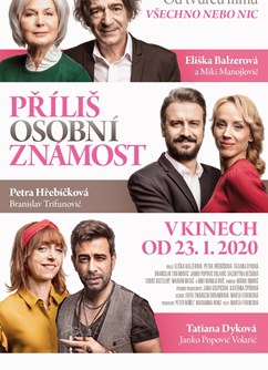 Příliš osobní známost- Svitavy -Kino Vesmír, Purkyňova 17, Svitavy