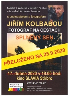 Fotograf na cestách- splněný sen- Stříbro -Kino Slavia, Benešova 587, Stříbro
