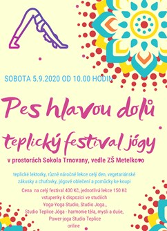 Pes hlavou dolů - teplický jógový festival- Teplice -Sokol Trnovany, Palackého 27, Teplice