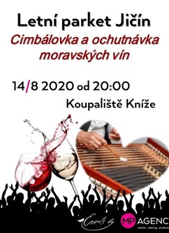 Letní parket - Cimbálovka s ochutnávkou moravských vín- Jičín -Koupaliště Kníže, Jarošov 257, Jičín