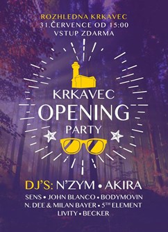 Krkavec opening party - DJs - VIP- Ledce -Rozhledna Krkavec, Ledce 126, Ledce
