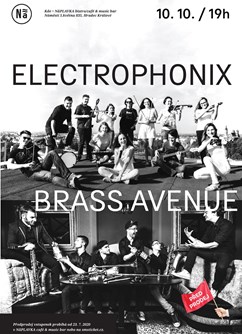 Electrophonix a Brass Avenue- Hradec Králové -NáPLAVKA café & music bar, Náměstí 5.května 835, Hradec Králové