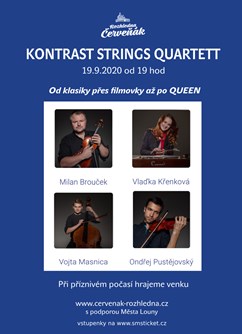 Kontrast Strings Quartett na Červeňáku- Louny -Rozhledna na Červeňáku, Červeňák 104, Louny