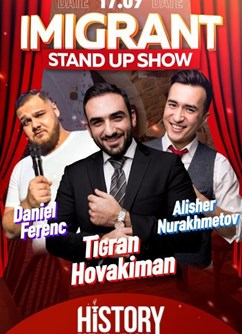 Imigrant: Stand-Up Show- Praha -HISTORY Restaurant & Bar, Michalská 432/12, Praha