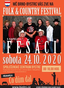 Folk & Country festival- Brno -Společenské centrum Bystrc, Odbojářská 2, Brno Folk & Country festival- Brno -Společenské centrum Bystrc, Odbojářská 2, Brno