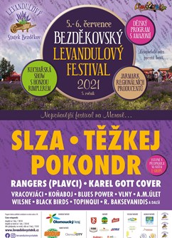 Bezděkovský levandulový festival 2021- Úsov- Slza, Těžkej Pokondr, Rangers(Plavci) a další -Levandulový statek Bezděkov, Bezděkov 6, Úsov