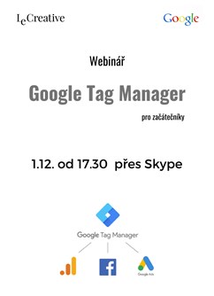 Webinář - Google Tag Manager- Online -Skype, online videohovory, Online