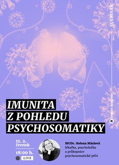 Webinář: Imunita z pohledu psychosomatiky- Online -Live stream, přenos, Online