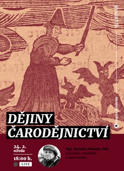 Webinář: Dějiny čarodějnictví- Online -Live stream, přenos, Online