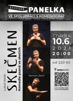 Skečmen- Luleč- divadelní představení- hraje Roman Zach -Panelka, Luleč 310, Luleč