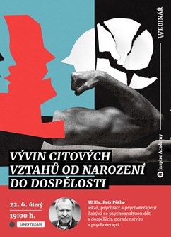 Webinář: Vývin citových vztahů od narození do dospělosti - Online -Live stream, online přenos, Online