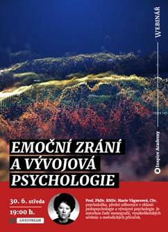 Webinář: Emoční zrání a vývojová psychologie- Online -Live stream, online přenos, Online