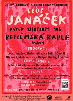 Janáčkoviny- Praha -Betlémská kaple, Betlémské nám. 255/4, Praha