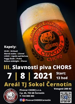 III. Slavnosti piva CHORS- Černotín -Sportovní areál TJ Sokol, Černotín, Černotín