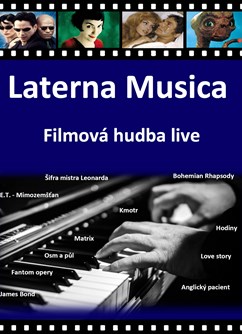 Laterna Musica - Filmová hudba live- Praha -Scéna Gloriet, Borová 1532/8, Praha Laterna Musica - Filmová hudba live- Praha -Scéna Gloriet, Borová 1532/8, Praha