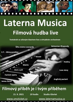 Laterna Musica - Filmová hudba live- Praha -Scéna Gloriet, Borová 1532/8, Praha