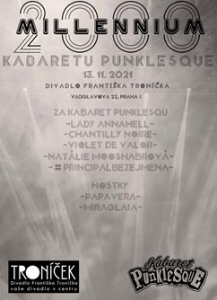 Millenium Kabaretu Punklesque- Praha -Divadlo Troníček, Vladislavova 22, Praha