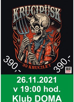 Krucipüsk - krucilet 30- koncert Ústí nad Labem -DOMA - music pub, Masarykova 18, Ústí nad Labem