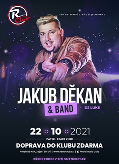 Jakub Děkan & Band- koncert Zaječí -Retro Music Club, Vinařská, 484, Zaječí
