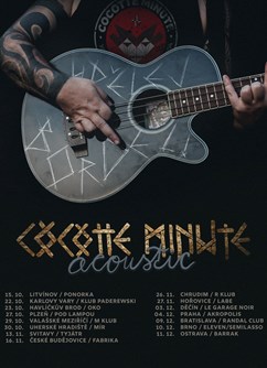 Cocotte minute - Acoustic tour 2021- koncert Brno -Melodka, Kounicova 20/22, Brno
