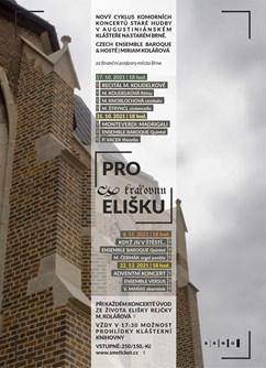 Recitál Michaely Koudelkové- Brno -Augustiniánský klášter na Starém Brně, Mendlovo náměstí 157/1, Brno