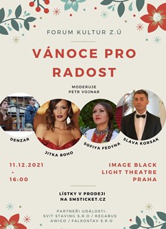 Vánoce pro radost- Praha- Vánoční koncert českých a ukrajinských zpěváků -Divadlo Image, Národní 961/25, Praha