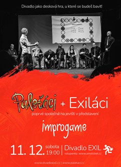 Exiláci + Paleťáci- Pardubice -Divadlo Exil (Machoňova pasáž), třída Míru 60, Pardubice