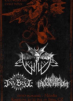Diabolic Liminal Congress Evro Tour- koncert Brno- Akhlys (US) - BLACK METAL, Fides Inversa (IT) - BLACK METAL, Chaos Invocation (DE) - BLACK METAL -Melodka, Kounicova 20/22, Brno