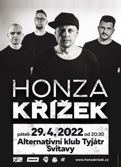 Honza Křížek - REVOLUCE LIVE- koncert Svitavy -Alternativní klub Tyjátr, Purkyňova 17, Svitavy