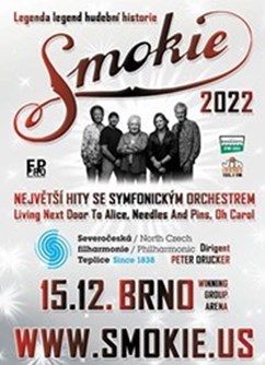 SMOKIE- koncert v Brně- The Symphony Tour 2022 -Winning Group Arena (Hala Rondo), Křídlovická 34, Brno