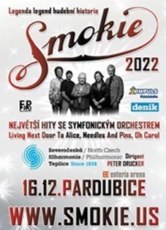 SMOKIE- koncert v Pardubicích- The Symphony Tour 2022 -enteria arena, Sukova třída 1735, Pardubice