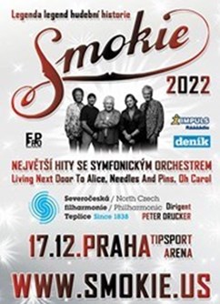 SMOKIE- koncert v Praze- The Symphony Tour 2022 -Tipsport Arena, Za elektrárnou 419/1, Praha