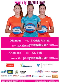 OLOMOUC vs. Kr.Pole ( BRNO ) - Olomouc- Extraliga volejbal ženy -Hala UP , Olomouc, U sportovní haly 2, Olomouc
