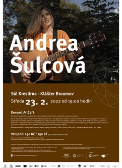 Koncert ArtCafé - Andrea Šulcová- Broumov -Klášter Broumov, Klášterní 1, Broumov