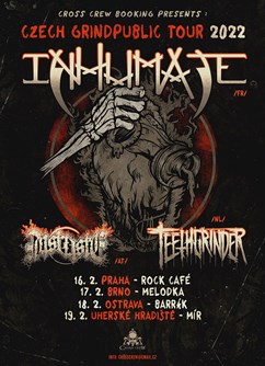 Inhumate (FR) + Teethgrinder (NL) + Distaste (AT) na Melodce- Brno -Melodka, Kounicova 20/22, Brno