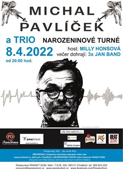 Koncert Michal Pavlíček a Trio- Chotěboř -Tančírna Panský dům, Nám.T.G.M. 320, Chotěboř